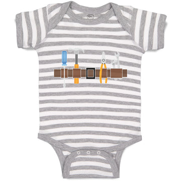 Baby Clothes Carpenterer Costume Belt and Tools Equipment Baby Bodysuits Cotton