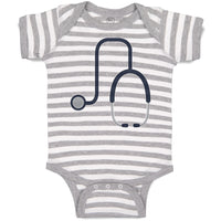 Baby Clothes Doctor's Medical Equipment Stethoscope Module 2 Baby Bodysuits