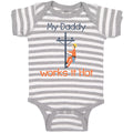 Baby Clothes My Daddy Works It Hot Profession Lineman Baby Bodysuits Cotton