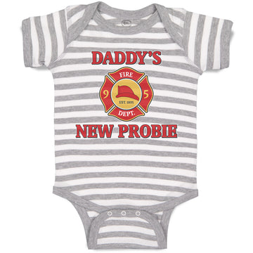 Baby Clothes Daddy's New Probe with Badge Baby Bodysuits Boy & Girl Cotton