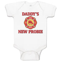 Baby Clothes Daddy's New Probe with Badge Baby Bodysuits Boy & Girl Cotton