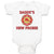 Baby Clothes Daddy's New Probe with Badge Baby Bodysuits Boy & Girl Cotton