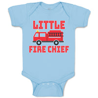 Little Fire Chief Profession with Working Vehicle