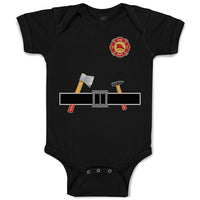 Baby Clothes Carpenterer Costume Tool Belt with Badge Baby Bodysuits Cotton