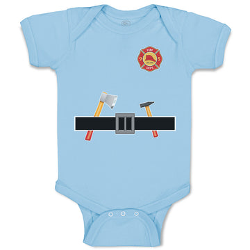 Baby Clothes Carpenterer Costume Tool Belt with Badge Baby Bodysuits Cotton