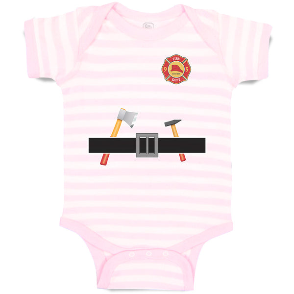 Baby Clothes Carpenterer Costume Tool Belt with Badge Baby Bodysuits Cotton
