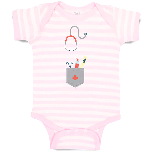 Baby Clothes Doctor Costume with Medical Equipment and Stethoscope Cotton