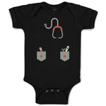 Baby Clothes Doctor Costume with Medical Equipment and Stethoscope Cotton