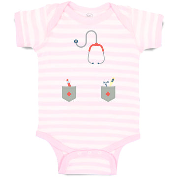 Baby Clothes Doctor Costume with Medical Equipment and Stethoscope Cotton