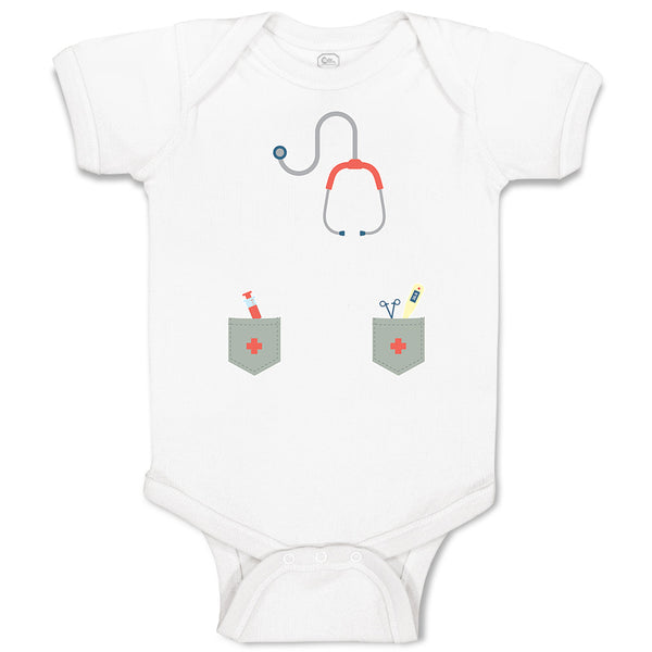 Baby Clothes Doctor Costume with Medical Equipment and Stethoscope Cotton