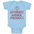 Baby Clothes Attorney Work Product Style A Funny Humor Baby Bodysuits Cotton