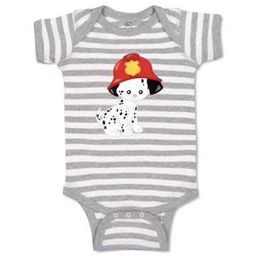 Baby Clothes Firefighter Dog Pets Dogs Baby Bodysuits Boy & Girl Cotton