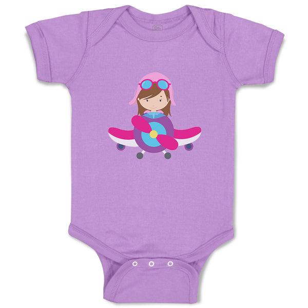 Baby Clothes Pilot Girl Airplane Professions Others Baby Bodysuits Cotton