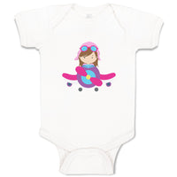 Baby Clothes Pilot Girl Airplane Professions Others Baby Bodysuits Cotton