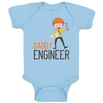 Baby Clothes Daddy Engineer Profession Boy with Helmet and Tools Baby Bodysuits
