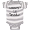 Baby Clothes Daddy's Lil Trucker Baby Bodysuits Boy & Girl Cotton
