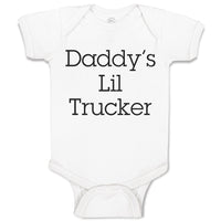 Baby Clothes Daddy's Lil Trucker Baby Bodysuits Boy & Girl Cotton