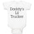 Baby Clothes Daddy's Lil Trucker Baby Bodysuits Boy & Girl Cotton