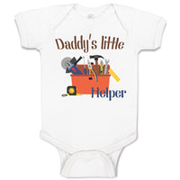 Baby Clothes Daddy's Little Helper Profession Carpenterer with Tools Box Cotton