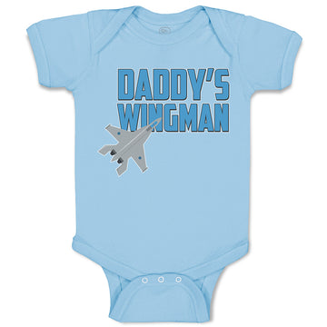 Baby Clothes Daddy's Wingman Airplane Baby Bodysuits Boy & Girl Cotton