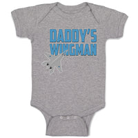 Baby Clothes Daddy's Wingman Airplane Baby Bodysuits Boy & Girl Cotton