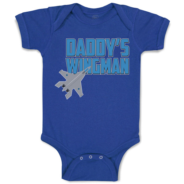 Baby Clothes Daddy's Wingman Airplane Baby Bodysuits Boy & Girl Cotton