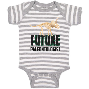Baby Clothes Future Paleontologist Profession and Dinosaur Skull and Skeleton