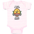 Baby Clothes My Daddy Is A Better Iron Worker than Your Daddy Baby Bodysuits