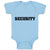 Baby Clothes Security Profession Guard Baby Bodysuits Boy & Girl Cotton