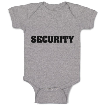 Baby Clothes Security Profession Guard Baby Bodysuits Boy & Girl Cotton