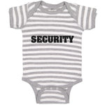 Baby Clothes Security Profession Guard Baby Bodysuits Boy & Girl Cotton