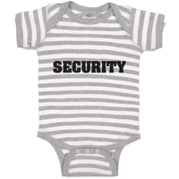 Baby Clothes Security Profession Guard Baby Bodysuits Boy & Girl Cotton