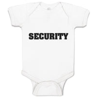 Baby Clothes Security Profession Guard Baby Bodysuits Boy & Girl Cotton