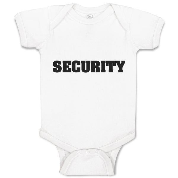 Baby Clothes Security Profession Guard Baby Bodysuits Boy & Girl Cotton