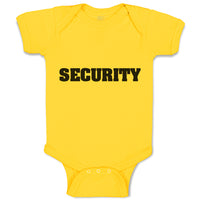 Baby Clothes Security Profession Guard Baby Bodysuits Boy & Girl Cotton
