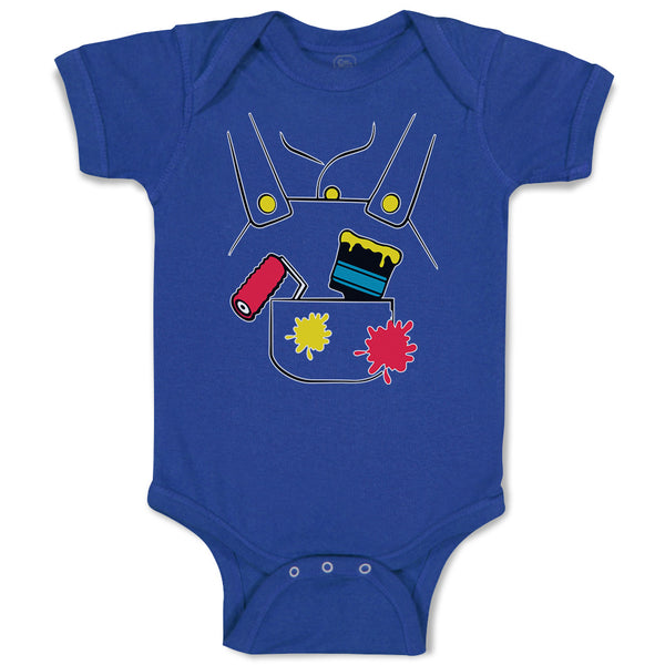 Baby Clothes Painter Costume Brush and Roller Baby Bodysuits Boy & Girl Cotton