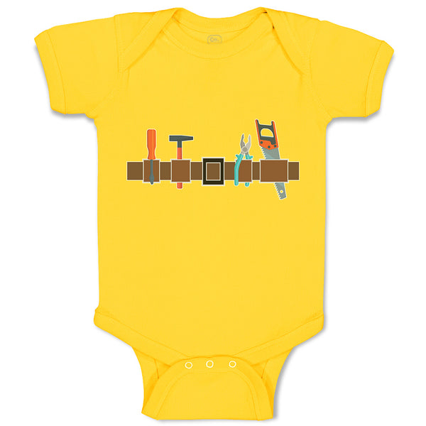 Baby Clothes Carpenterer Costume Tool Belt Baby Bodysuits Boy & Girl Cotton