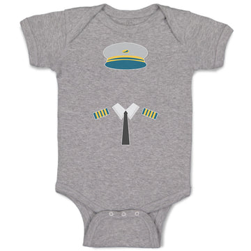 Baby Clothes Pilot Costume Hat and Insignias Baby Bodysuits Boy & Girl Cotton