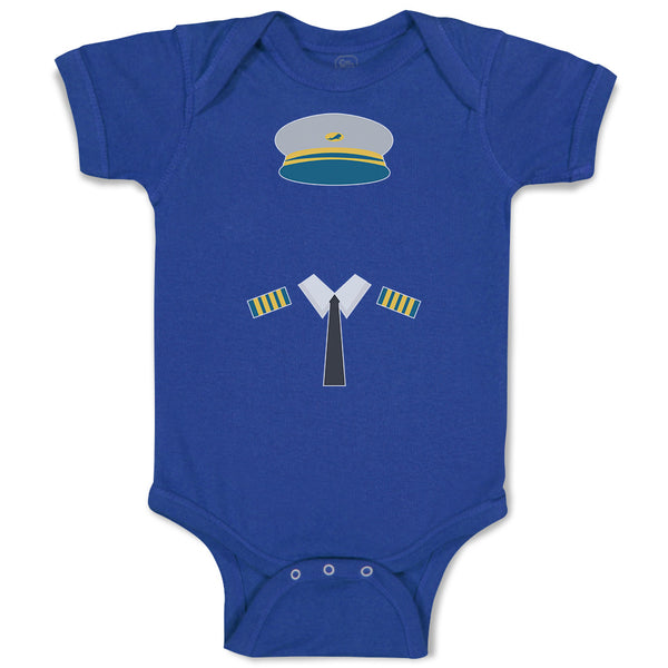 Baby Clothes Pilot Costume Hat and Insignias Baby Bodysuits Boy & Girl Cotton