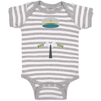 Baby Clothes Pilot Costume Hat and Insignias Baby Bodysuits Boy & Girl Cotton