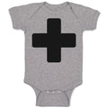 Baby Clothes Emergency First Aid Black Cross Baby Bodysuits Boy & Girl Cotton