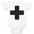 Baby Clothes Emergency First Aid Black Cross Baby Bodysuits Boy & Girl Cotton