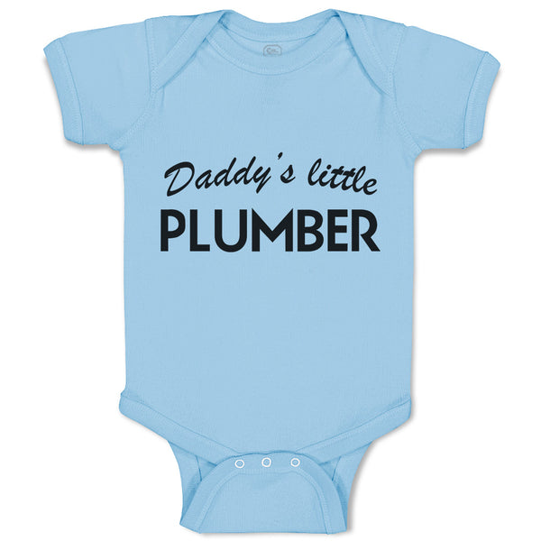 Baby Clothes Daddy's Little Plumber Profession Baby Bodysuits Boy & Girl Cotton