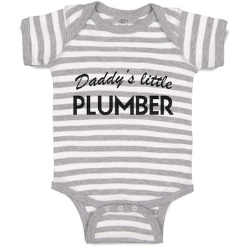 Baby Clothes Daddy's Little Plumber Profession Baby Bodysuits Boy & Girl Cotton