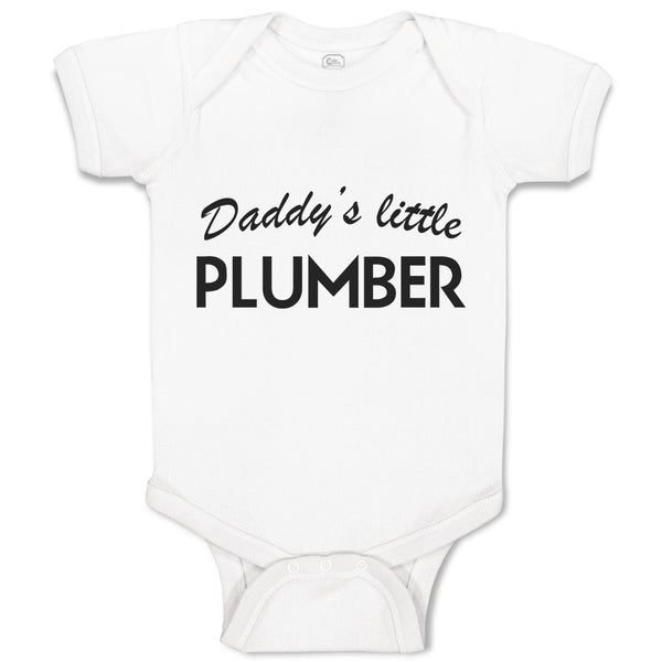Baby Clothes Daddy's Little Plumber Profession Baby Bodysuits Boy & Girl Cotton