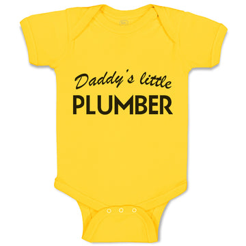 Baby Clothes Daddy's Little Plumber Profession Baby Bodysuits Boy & Girl Cotton