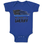 Baby Clothes My Daddy Is A Sheriff Country Police Flag Baby Bodysuits Cotton