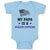 Baby Clothes My Papa Is A Police Officer Country Flag and Star Baby Bodysuits