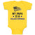 Baby Clothes My Papa Is A Police Officer Country Flag and Star Baby Bodysuits