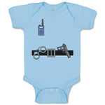 Baby Clothes Security Officer Costume Walkie Talkie Gun Baby Bodysuits Cotton